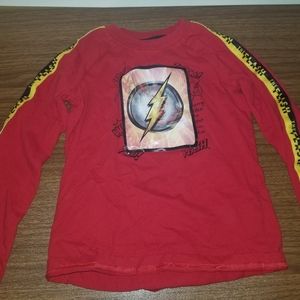 The Flash Themed Kids Long Sleeved Shirt Size 4/5